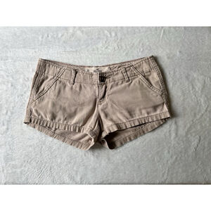 Hollister Low-Rise Vtg Chino Short Shorts 00 Women’s Waist 23 Khaki